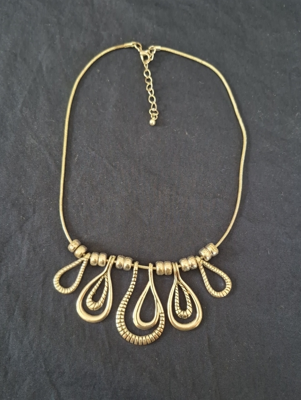 Silver-Tone Pendant Statement Necklace